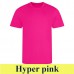 JC001 COOL T - Unisex környakú póló szublimáláshoz hyper pink